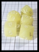 Dice : Dice - Dice Sets - Koplow Glow-in the Dark Yellow Partial - Ebay Nov 2013